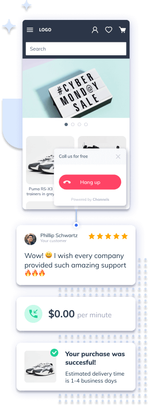 Customers around the world can call you for free