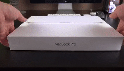 Unboxing a Macbook