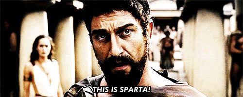 Customer Service Problems: Leonindas from 300 Spartans saying This is Sparta!