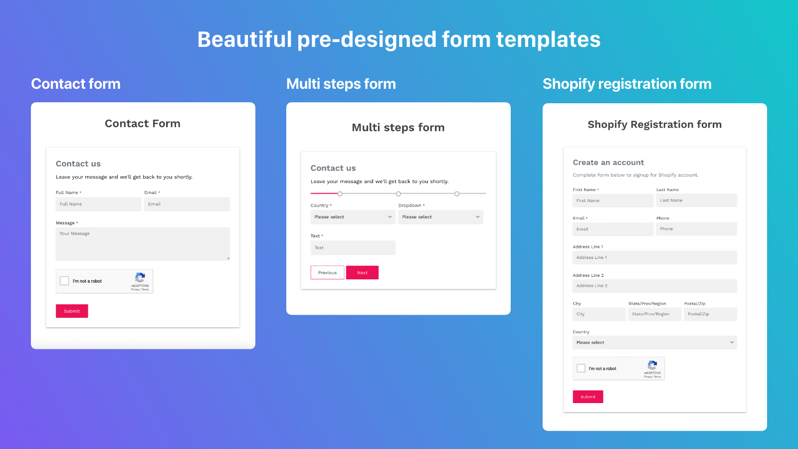 Powerful Contact Form Builder Shopify App